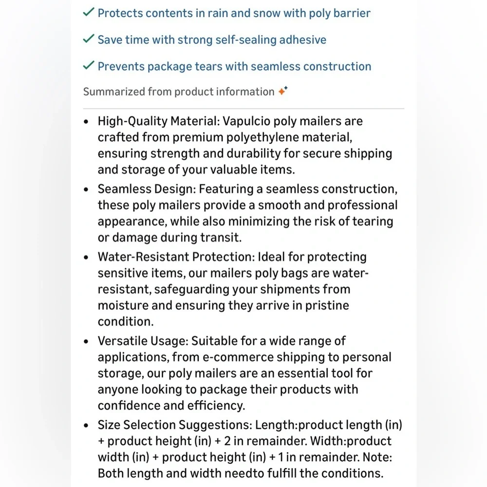 Strawberry Print Poly Mailers 14.5x19 Pack of 10